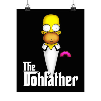 Homer Simpson Godfather Silky Poster Satin Art Print Wall Home Decor