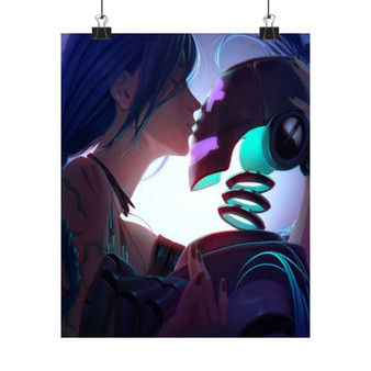 Jinx and Droid League of Legends Silky Poster Satin Art Print Wall Home Decor