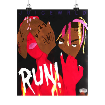 Juice WRLD Run Products Silky Poster Satin Art Print Wall Home Decor