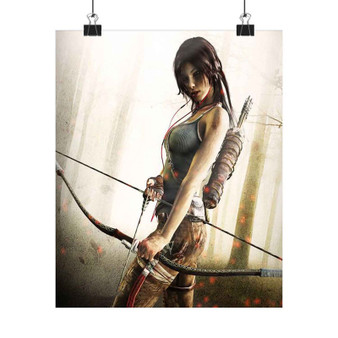 Lara Croft 4 Silky Poster Satin Art Print Wall Home Decor