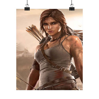 Lara Croft Tomb Raider Silky Poster Satin Art Print Wall Home Decor