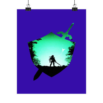 Link The Legend of Zelda Art Silky Poster Satin Art Print Wall Home Decor