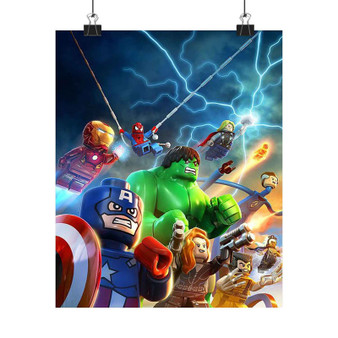 Marvel Superheroes Lego Silky Poster Satin Art Print Wall Home Decor