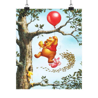 Pooh and Piglet Silky Poster Satin Art Print Wall Home Decor