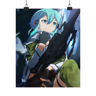 Sinon Sword Art Online Silky Poster Satin Art Print Wall Home Decor