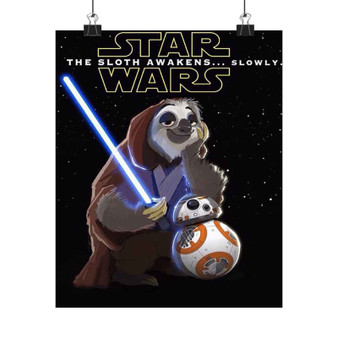 Star Wars Meets Zootopia Silky Poster Satin Art Print Wall Home Decor