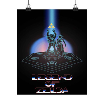 The Legend of Zelda Tron Style Silky Poster Satin Art Print Wall Home Decor