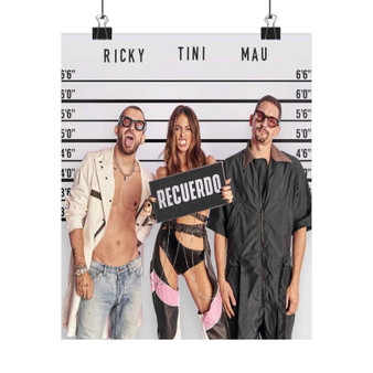 TINI Mau y Ricky Recuerdo Silky Poster Satin Art Print Wall Home Decor