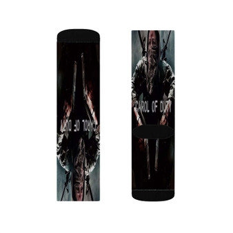 Carol of Duty The Walking Dead Sublimation White Socks Polyester Unisex Regular Fit