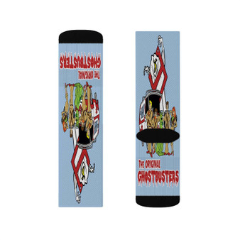 Ghostbusters Scooby Doo Sublimation White Socks Polyester Unisex Regular Fit