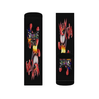 Incineroar Smash Bros Sublimation White Socks Polyester Unisex Regular Fit