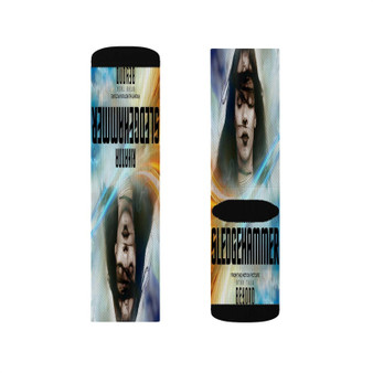 Rihanna Sledgehammer Star Trek Sublimation White Socks Polyester Unisex Regular Fit