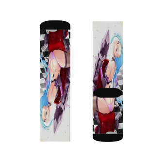 Sexy Jinx League of Legends Sublimation White Socks Polyester Unisex Regular Fit