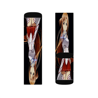 Sword Art Online Asuna Sublimation White Socks Polyester Unisex Regular Fit