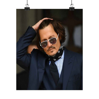 Johnny Depp Art Satin Silky Poster for Home Decor