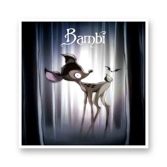 Bambi Tim Burton Kiss-Cut Stickers White Transparent Vinyl Glossy
