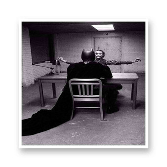 Batman Catch The Joker Kiss-Cut Stickers White Transparent Vinyl Glossy