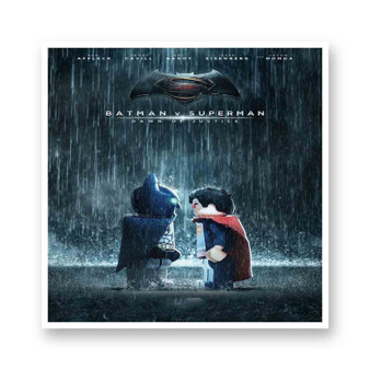 Batman vs Superman Dawn of Justice Lego Kiss-Cut Stickers White Transparent Vinyl Glossy