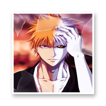 Bleach Face Products Kiss-Cut Stickers White Transparent Vinyl Glossy