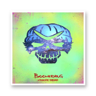 Boomerang Galaxy Suicide Squad Kiss-Cut Stickers White Transparent Vinyl Glossy