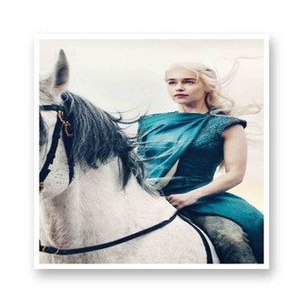 Daenerys Targaryen Game of Thrones Kiss-Cut Stickers White Transparent Vinyl Glossy