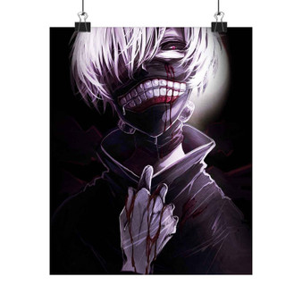 Ken Kaneki Tokyo Ghoul Art Satin Silky Poster for Home Decor