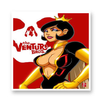 Dr Mrs The Monarch The Venture Bros Kiss-Cut Stickers White Transparent Vinyl Glossy
