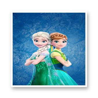 Elsa and Anna Frozen Forever Kiss-Cut Stickers White Transparent Vinyl Glossy