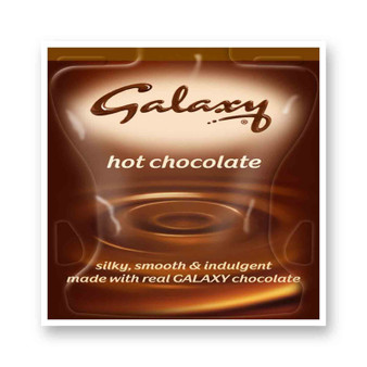 Galaxy Chocolate Kiss-Cut Stickers White Transparent Vinyl Glossy