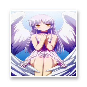 Kanade Angel Beats Kiss-Cut Stickers White Transparent Vinyl Glossy