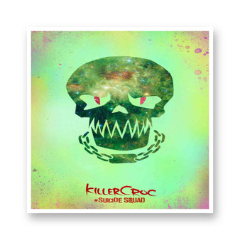 Killer Croc Galaxy Suicide Squad Kiss-Cut Stickers White Transparent Vinyl Glossy