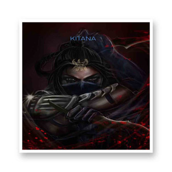 Kitana Mortal Kombat X Kiss-Cut Stickers White Transparent Vinyl Glossy