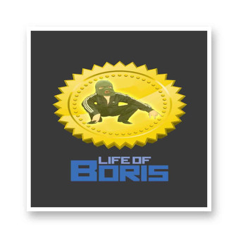 Life of Boris Kiss-Cut Stickers White Transparent Vinyl Glossy