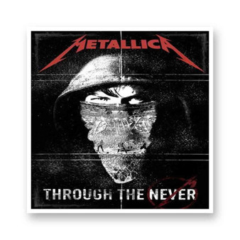 Metallica Through the Never Kiss-Cut Stickers White Transparent Vinyl Glossy