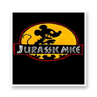 Mickey Mouse Jurassic Mice Kiss-Cut Stickers White Transparent Vinyl Glossy