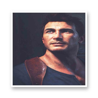 Nathan Drake Uncharted 4 A Thief s End Kiss-Cut Stickers White Transparent Vinyl Glossy