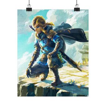 Link The Legend of Zelda Art Satin Silky Poster for Home Decor