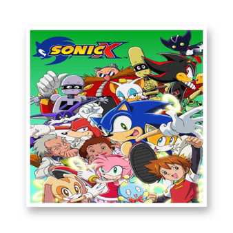 Sonic X Kiss-Cut Stickers White Transparent Vinyl Glossy
