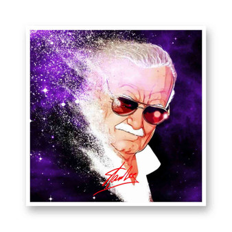 Stan Lee Kiss-Cut Stickers White Transparent Vinyl Glossy