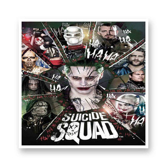 Suicide Squad Characters Kiss-Cut Stickers White Transparent Vinyl Glossy