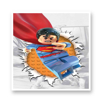 Superman Lego Kiss-Cut Stickers White Transparent Vinyl Glossy