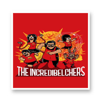 The Incredibles Bob Burgers Kiss-Cut Stickers White Transparent Vinyl Glossy