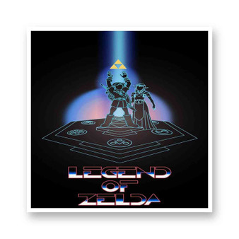 The Legend of Zelda Tron Style Kiss-Cut Stickers White Transparent Vinyl Glossy