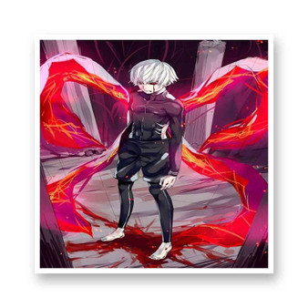 Tokyo Ghoul Kaneki Ken Angry Kiss-Cut Stickers White Transparent Vinyl Glossy