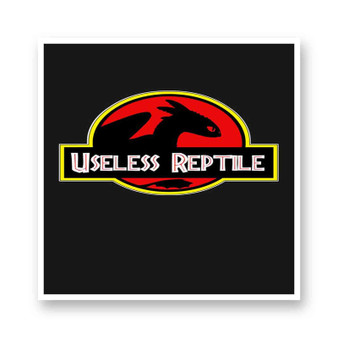 Toothless Useless Reptile Kiss-Cut Stickers White Transparent Vinyl Glossy