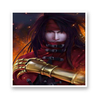 Vincent Valentine Final Fantasy VII Kiss-Cut Stickers White Transparent Vinyl Glossy