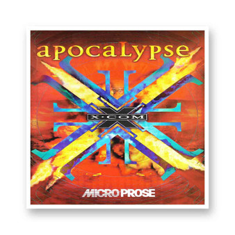 X COM Apocalypse Kiss-Cut Stickers White Transparent Vinyl Glossy