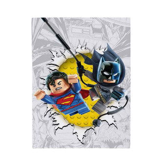 Batman and Superman Lego Velveteen Plush Polyester Blanket Bedroom Family