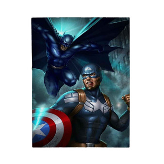 Batman vs Captain America Velveteen Plush Polyester Blanket Bedroom Family