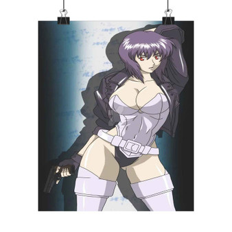 Motoko Kusanagi Ghost in the Shell Art Satin Silky Poster for Home Decor